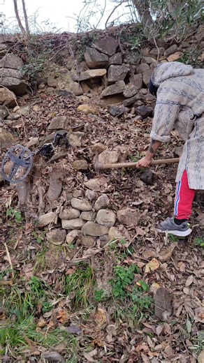 Treasure hunter using metal detecting in search of gold and hidden artifacts. A journey of exploration, mystery, and discoveries beneath the ground. باحث عن الكنوز يستخدم جهاز كشف المعادن بحثًا عن الذهب والقطع الأثرية المخفية. رحلة استكشاف مليئة بالغموض والاكتشافات من أعماق الأرض #treasures #archaeology #adventure #treasure #tresor