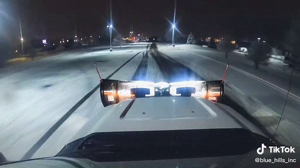 Snow plow ride along.#snowplowremoval #westernsnowplows #bluehillsinc
