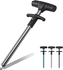 OROOTL Fish Hook Remover Tool Extractor, Portable Easy Squeeze Out Fishing Hook Separator Aluminum Fish Dehooker Removal Puller for Saltwater Freshwater Fishing