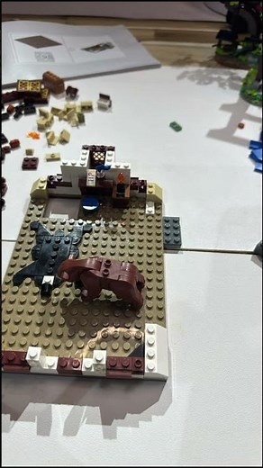 Bear Foraging in LEGO Medieval Blacksmith (Stop Motion) #lego #shorts #stopmotion