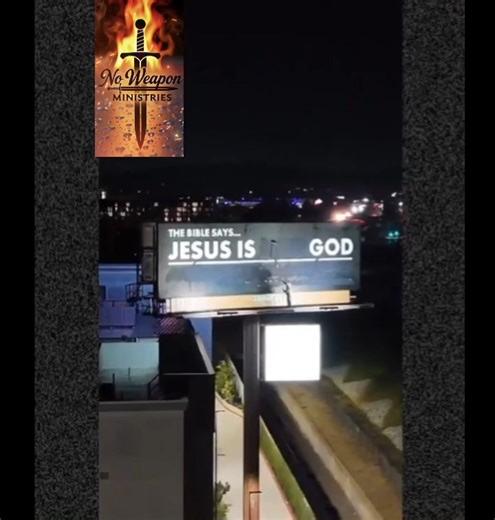 A man in Los Angeles was captured on video painting over a “Jesus Is Not God” sign - sending a clear message that Jesus Is God ! #noweaponministries #BreakingNews #USA #PeaceInChrist | No Weapon Ministries