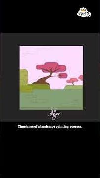✨☀️Landscape painting process ☺️(digital painting on photoshop)