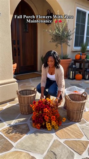 Autumn Front Porch Flowers: Easy fall porch decor ideas