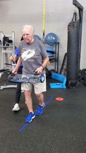 127K views · 656 reactions | Here's Coach Julie and John Gooch, RSB Fighter on a balance challenge. 壘❤️壘 | Rock Steady Boxing The Woodlands | Facebook