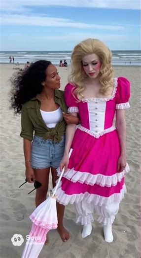 Beach Maid #mtf #transformation #crossdress #makeup #tgirl #boytogirl #genderswap #makeover #femboy