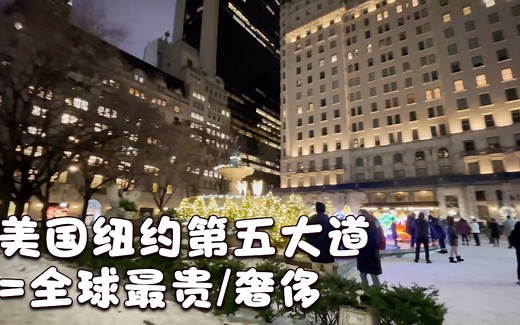 美国纽约第五大道，全球最贵的商业街，你来看看值吗？顶级奢侈品购物天堂的夜景 | The Fifth Ave | cHappiness 看见幸福