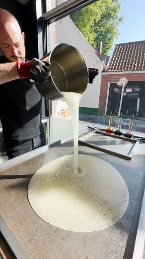 The beautiful pour to start making candy | Rocks & Rolls Candy