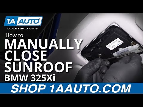 How to Manually Close Sunroof 97-06 BMW 325Xi