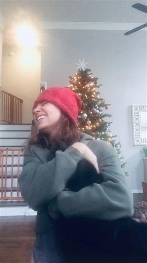 Heather Rice on Instagram: "First Christmas without him. I love you Red Red forever and ever. #dog #dogsofinstagram #chrisrmas #mariahcarey #holiday #alliwantforchristmasisyou #dogmomlife #blacklab #labrador #grief"