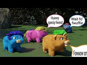 “Pillowed fluffy pony” and “Bad territory” (animation and comic by FLUFF0, voiceover by gayroommate)