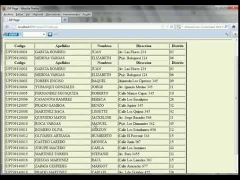 Como filtrar mediante un JComboBox desde MySQL base de datos (en pagina JSP)