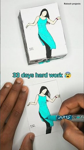 Kaali Bindi 🖤 | Amazing Flipbook Animation Dance! #KaaliBindi