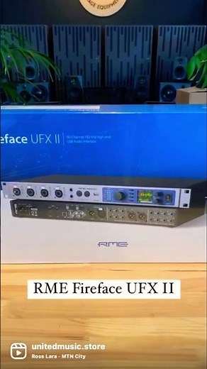 RME Fireface UFX II #rme #firefaceufxii #firefaceufx2 #ufxii #ufx2 #audiointerface #unitedmusic