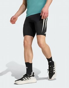 adidas performance Adizero archive running short tights in black | ASOS