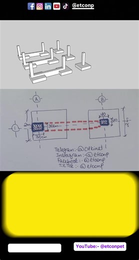 Step 1. Area of strap footing #strapfooting #etabs #structuralengineering