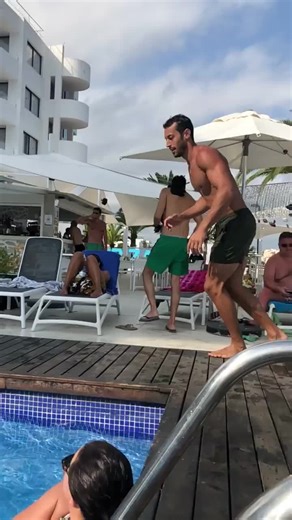 Unexpected Pool Slip Incident During Gym Workout