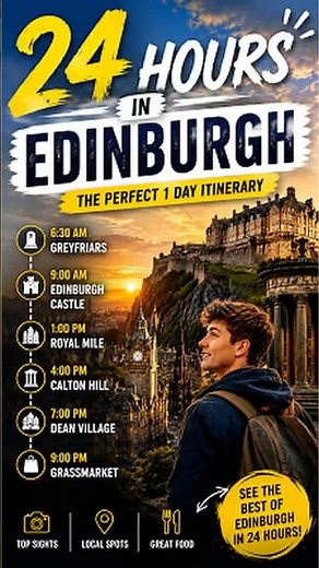 24 Hours in Edinburgh 🇬🇧 | The Perfect One Day Itinerary ✨