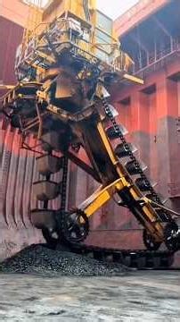 World’s Fastest Coal Unloading Machine in Action #youtubeshorts #trendingshorts #shortvideo