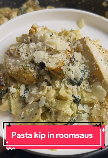 Snelle romige pasta kip in met kaas die ontzettend lekker is… ga maken! 🤩🫵🏻 #recept#pasta#roomsaus#kippasta#snellerecepten