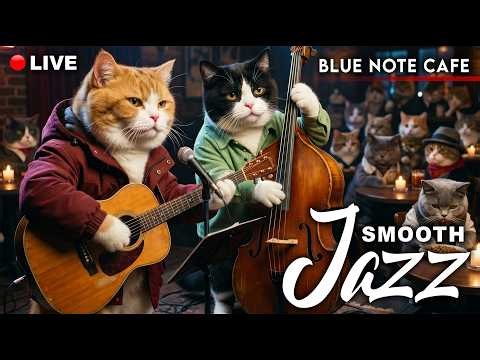 🔴 Live Now: Blue Note NYC Jazz 🎷 Focus Music for Work, Study & Productivity | Jazz Meowlody