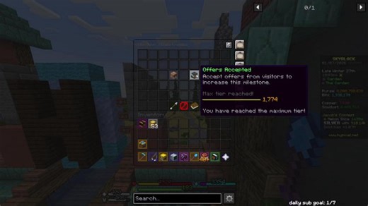 poor era, homeless era, begging in the streets of the hub era, /visit friddle for free aotd era - Hypixel Skyblock (!code !disblock)