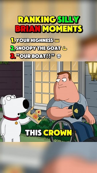Ranking Silly Brian Moments #familyguy