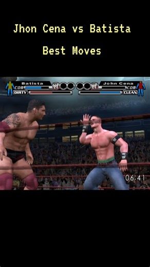 Jhon Cena vs Batista wwe smack down vs raw 2005 #wwe #ppsspp