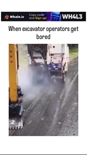 TrendSnap on Instagram: "- The video captures two excavator operators on a rainy road using their machine buckets to draw X’s and O’s for tic-tac-toe, highlighting precise control over 20-ton equipment for a simple game during breaks. - Posted February 4, 2026, by —a science communicator with 100k+ followers—it garnered 1.6 million views and 4,000 likes overnight, with replies fixating on the humorous “cheat” where one operator places two marks to win. - This clip exemplifies how informal play r