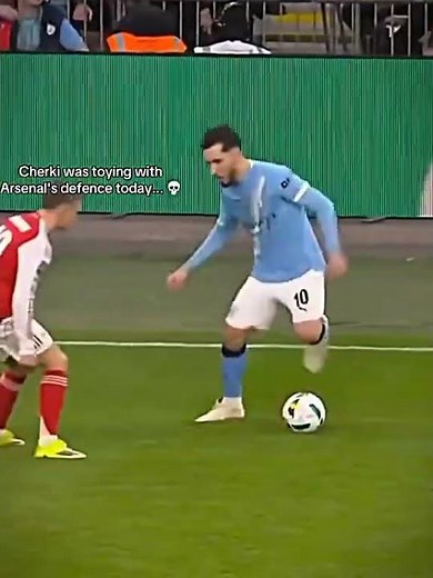 rayan cherki vs arsenal😂💀#Football #ManchesterCity #Arsenal