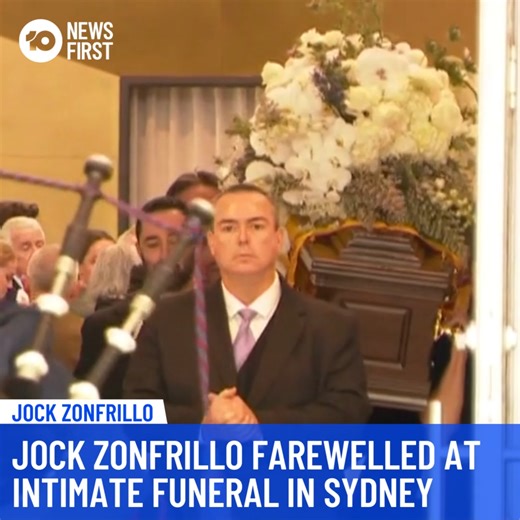 Jock Zonfrillo Farewelled At Intimate Funeral In Sydney MasterChef judge Jock Zonfrillo has been farewelled by family, friends and colleagues at an intimate funeral service in Sydney. “I know days like this are meant to be a celebration of someone’s life, so I will try really hard to do that through my immense sadness.” Lauren Zonfrillo, Jock’s wife, said. Watch 10 News First live at 5pm and on 10 Play for a special tribute to Jock and his family | https://10play.com.au/news 10 News First attend