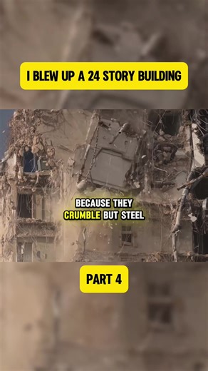 1 Blew Up A 24 Story Building #markrober #engineering #demolition #science #explosion