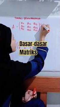 Cara Gampang Memahami Matriks #matrix #matematikasma #maths #matematika #matriks