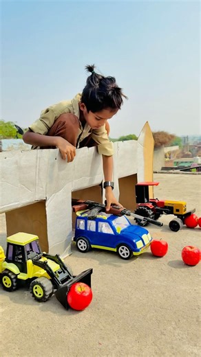 Remote Control Jcb And Dumper Truck tractor Unboxing And Testing Short Video #automobile #ytshorts