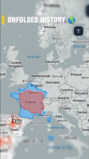 Poland Fits Inside France?!🇲🇫➡️🇵🇱 #geography