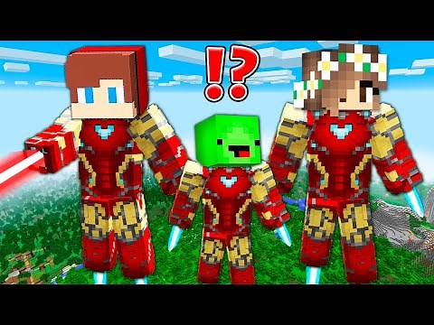 How JJ and Mikey Family BECAME IRON MAN in Minecraft? - (Maizen)