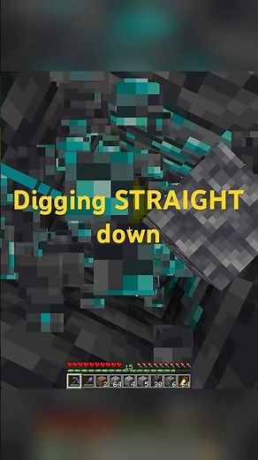 Digging STRAIGHT DOWN in Minecraft day 1