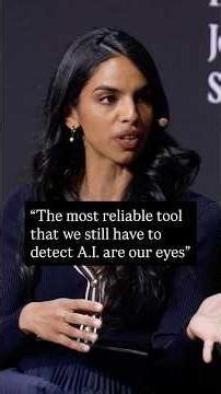 “The most reliable tool that we have to detect A.I. are our eyes”