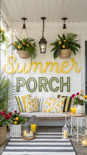 Stunning Summer Porch Decor Ideas 2025 🌞| Simple & Small Front Porch Makeover!