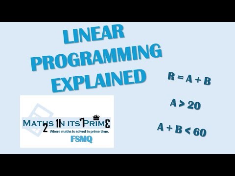 Objective Functions and Linear Programming Explained | FSMQ Lesson 5 - Maths In Its Prime
