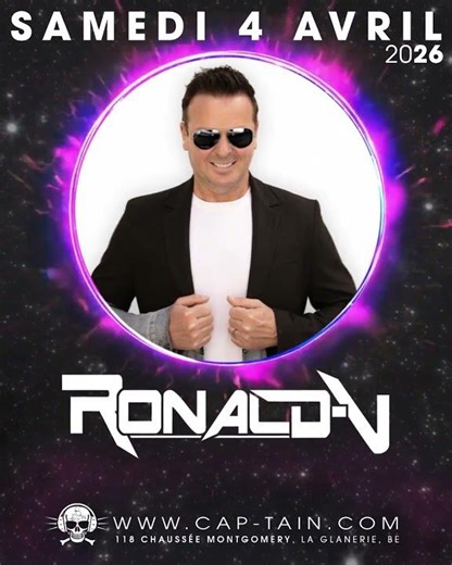 🎧🔊 Cap'tain RETRO ORIGIN avec RONALD-V 😀🔁📅 SAMEDI 4 AVRIL 2026 🕙 21h 👉 6h 🏴‍☠️