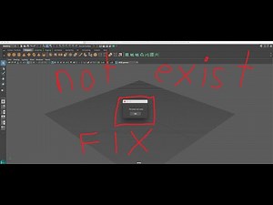 "File does not exist" Maya fixing