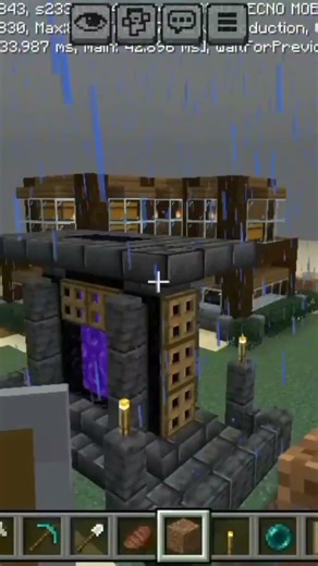 Noob to pro house build minecraft#phonk#viralshorts