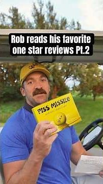 Rob reads his favorite one star reviews part 2 #review #golfball #golf