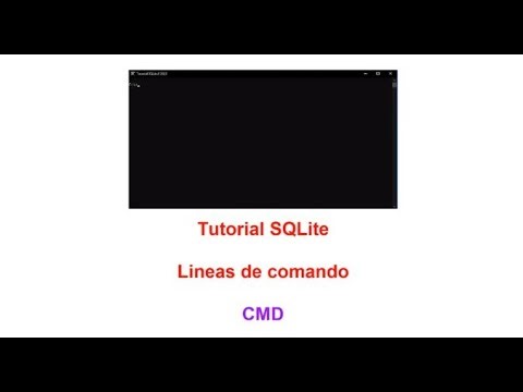 Tutorial SQLite3 2023 N°2 - Líneas de comandos CMD