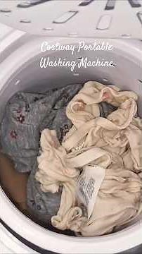 Using a portable wash and spin machine! #washingmachine #portablewasher #laundry #cleaning