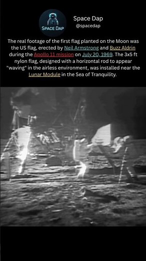 Real NASA Footage: First Humans Raise Flag on the Moon 🌕🚀