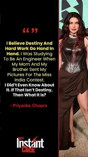 “Destiny Ya Hard Work?” 😳 Priyanka Chopra’s Journey