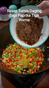 Resep Tumis Daging Sapi Paprika Tiga Warna