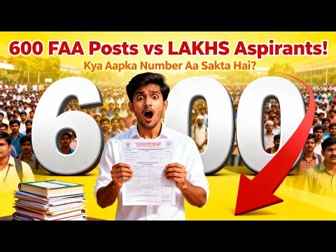 600 FAA Posts vs Lakhs of Aspirants | Kya Aapka Number Aa Sakta Hai? | JKSSB FAA 2025 Real Analysis