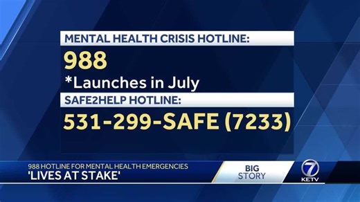 'Lives at stake': Nebraska working on 988 hotline for mental health emergencies
